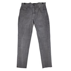 PROPER CLOTH DELAVÉ CHARCOAL STRETCH SLUB TWILL PANTS MEN’S 31.2W x 31.8" INSEAM